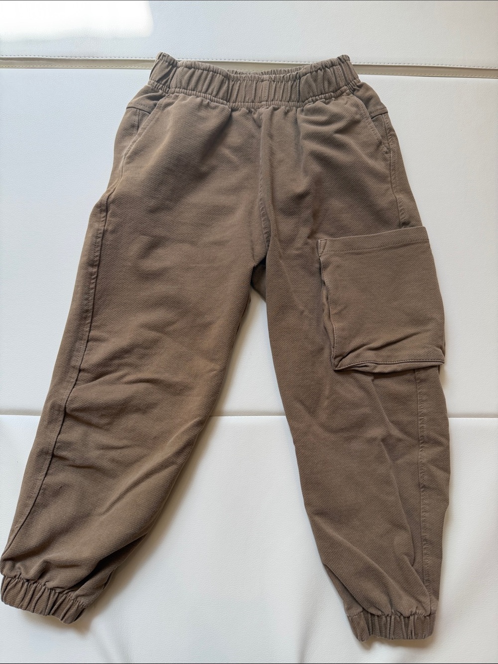 Zara Boys Kids Brown Cargo Jogger Pants